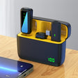 SX6 1 TX + 2 RX Lavalier Wireless Microphone with Digital Display Charging Box, Specification:Type-C(Yellow) - free shipping - PMC Jewellery - Order now!