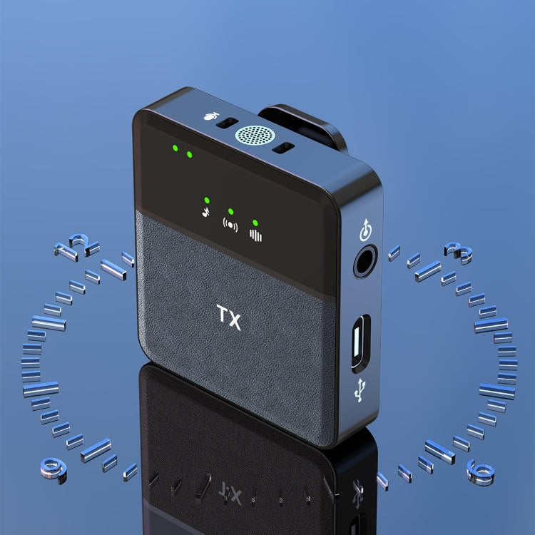 SX9 1 TX + 2 RX Smart Noise Reduction Lavalier Wireless Microphone(Type-C)