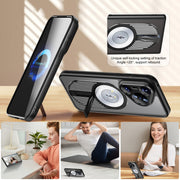 For Huawei Pura 70 Heat Dissipation Aromatherapy MagSafe Holder Phone Case(Silver)