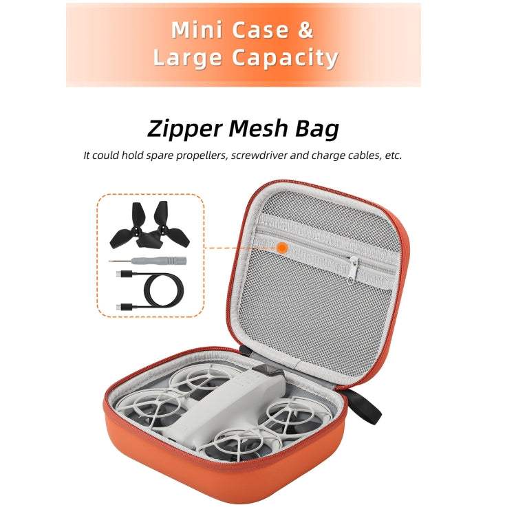 For DJI Neo Sunnylife Body Storage Case Box Suitcase(Orange)