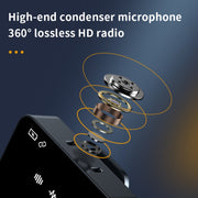 SX85 1 TX + 2 RX Square Smart Noise Reduction Lavalier Wireless Microphone(8 Pin)