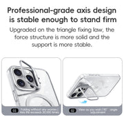 For iPhone 16 Shiny Shield MagSafe Lens Holder Phone Case(Blue)