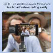 SX88 1 TX + 2 RX Smart Noise Reduction Lavalier Wireless Microphone, Specification:Type-C(Silver)