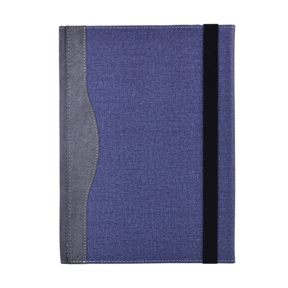 For MicroSoft Surface Laptop 7 13.8 inch Cloth Texture Laptop Leather Protective Case(Deep Blue)
