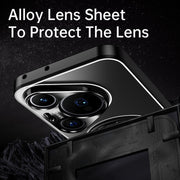 For Huawei Pura 70 Rotating Holder Frosted Metal Phone Case(Titanium)