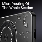 For Huawei Pura 70 Pro Rotating Holder Frosted Metal Phone Case(Titanium)
