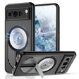 For Google Pixel 8 Pro Heat Dissipation Aromatherapy MagSafe Holder Phone Case(Black) - Google Cases by PMC TechLife | Online Shopping South Africa | PMC TechLife | Buy Now Pay Later Mobicred
