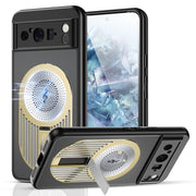 For Google Pixel 8 Pro Heat Dissipation Aromatherapy MagSafe Holder Phone Case(Gold)