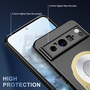 For Google Pixel 8 Pro Heat Dissipation Aromatherapy MagSafe Holder Phone Case(Gold)