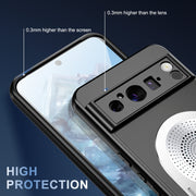 For Google Pixel 8 Pro Heat Dissipation Aromatherapy MagSafe Holder Phone Case(Silver)