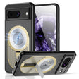 For Google Pixel 8 Heat Dissipation Aromatherapy MagSafe Holder Phone Case(Gold) - Google Cases by PMC TechLife | Online Shopping South Africa | PMC TechLife | Buy Now Pay Later Mobicred