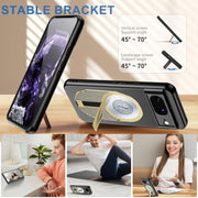 For Google Pixel 8 Heat Dissipation Aromatherapy MagSafe Holder Phone Case(Gold)