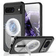 For Google Pixel 8 Heat Dissipation Aromatherapy MagSafe Holder Phone Case(Silver) - Google Cases by PMC TechLife | Online Shopping South Africa | PMC TechLife | Buy Now Pay Later Mobicred