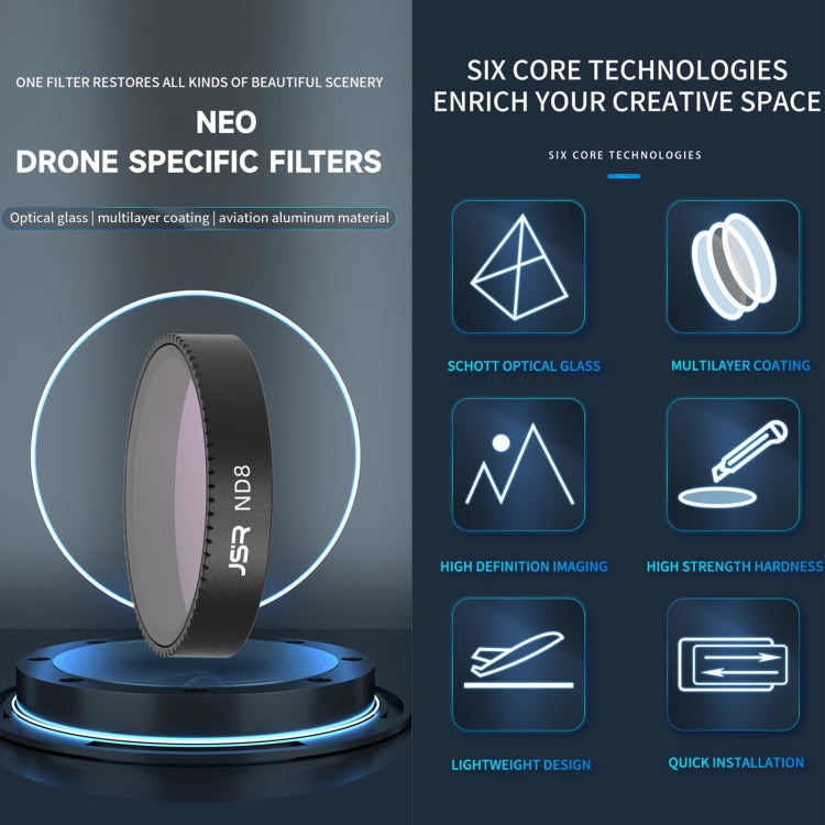 For DJI Neo JSR KB Series Drone Lens Filter, Filter:STAR