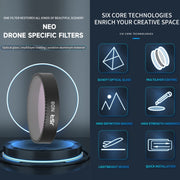 For DJI Neo JSR KB Series Drone Lens Filter, Filter:STAR