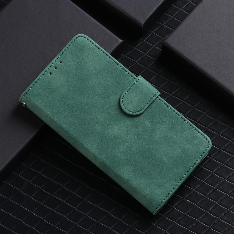 For iPhone 16e Skin Feel Magnetic Flip Leather Phone Case(Green)