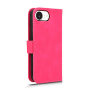 For iPhone 16e Skin Feel Magnetic Flip Leather Phone Case(Rose Red)