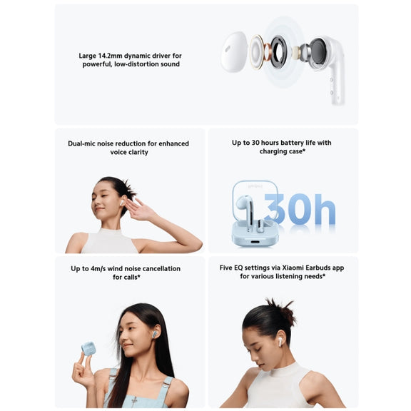 Original Xiaomi Redmi Buds 6 Active BT5.4 In-ear True Wireless Earbuds(Blue)