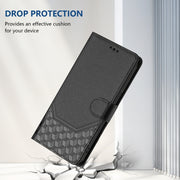 For Ulefone Note 18 Ultra Honeycomb Embossing RFID Leather Phone Case(Black)