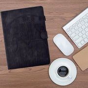 For Lenovo Tab M11 / Xiaoxin Pad 2024 Cats Embossed Leather Smart Tablet Case(Black)