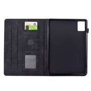 For Lenovo Tab M11 / Xiaoxin Pad 2024 Cats Embossed Leather Smart Tablet Case(Black)