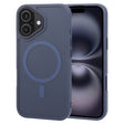 For iPhone 16 GEBEI Skin Feel MagSafe Magnetic Phone Case(Blue) - iPhone 16 Cases by GEBEI | Online Shopping South Africa | PMC TechLife | Buy Now Pay Later Mobicred