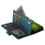 For Google Pixel 8a Crossbody Zipper Wallet Rhombus Leather Phone Case(Green)