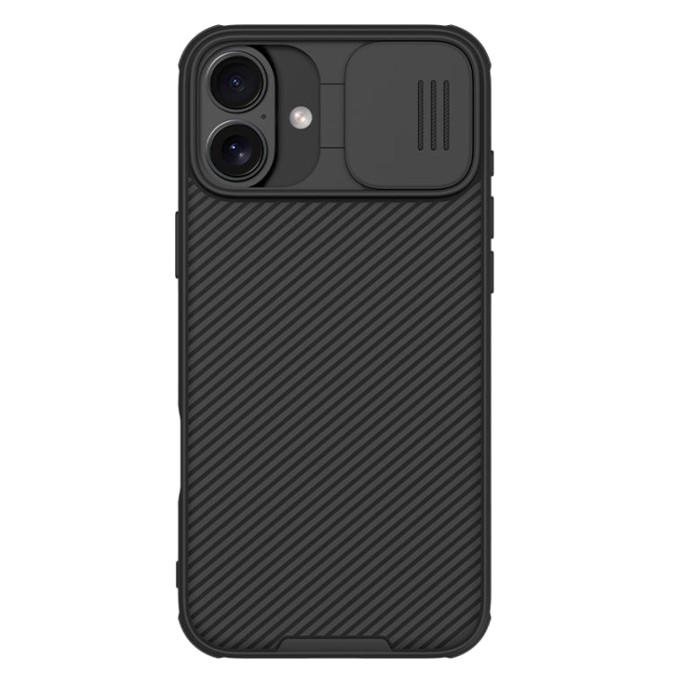 For iPhone 16 Plus NILLKIN CamShield Pro Magnetic PC Phone Case(Black)