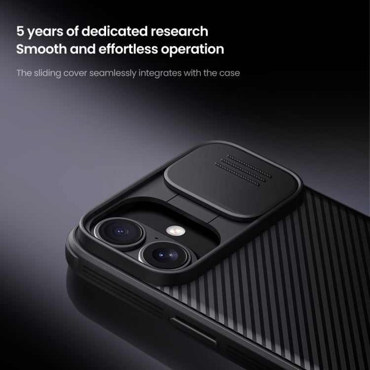 For iPhone 16 Plus NILLKIN CamShield Pro Magnetic PC Phone Case(Black)