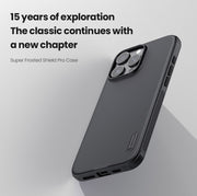 For iPhone 16 Pro NILLKIN Frosted Shield Pro PC + TPU Phone Case(Black)
