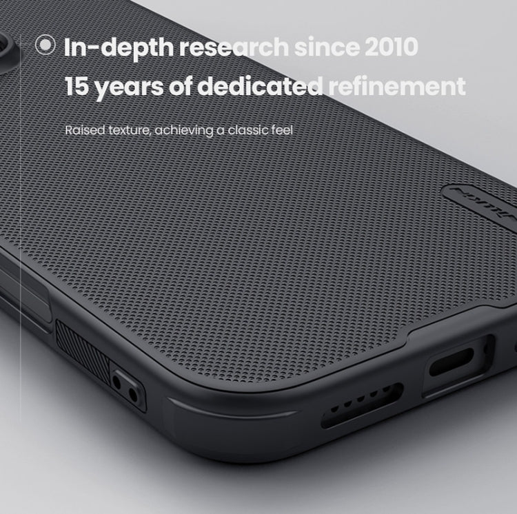 For iPhone 16 Pro NILLKIN Frosted Shield Pro PC + TPU Phone Case(Black)