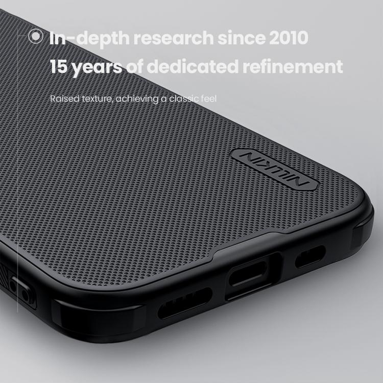 For iPhone 16e NILLKIN Frosted Shield Pro PC + TPU Phone Case(Black)