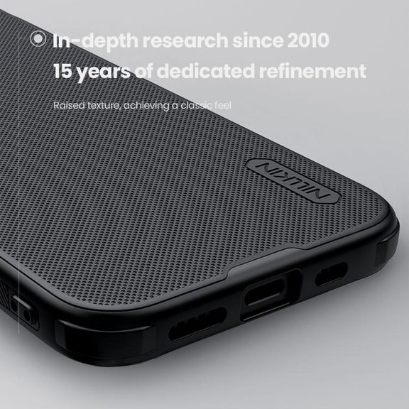 For iPhone 16e NILLKIN Frosted Shield Pro PC + TPU Phone Case(Black)