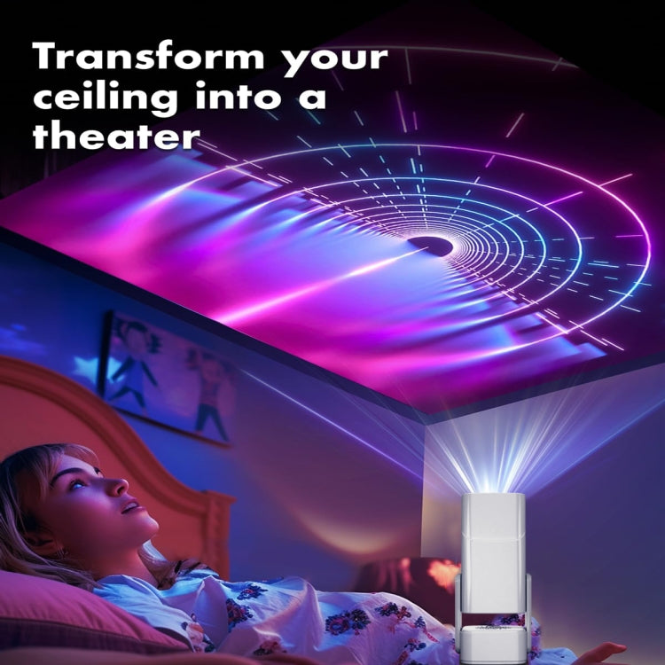 Y7S 720P Android 11 OS Portable Home WiFi Projector with Speaker, CPU:RK3326(EU Plug)
