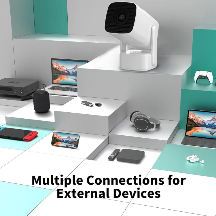 Y7S 720P Android 11 OS Portable Home WiFi Projector with Speaker, CPU:RK3326(US Plug)