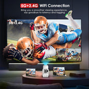 Y7S 720P Android 11 OS Portable Home WiFi Projector with Speaker, CPU:RK3326(US Plug)