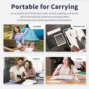 A41 203DPI Portable Tattoo Printer Office Study Bluetooth HD Thermal Printer(Black)