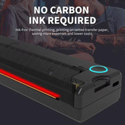 A41 203DPI Portable Tattoo Printer Office Study Bluetooth HD Thermal Printer(Black)