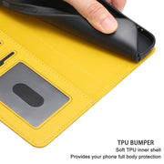 For Samsung Galaxy S25+ 5G Floral Embossed Pattern Leather Phone Case(Yellow)