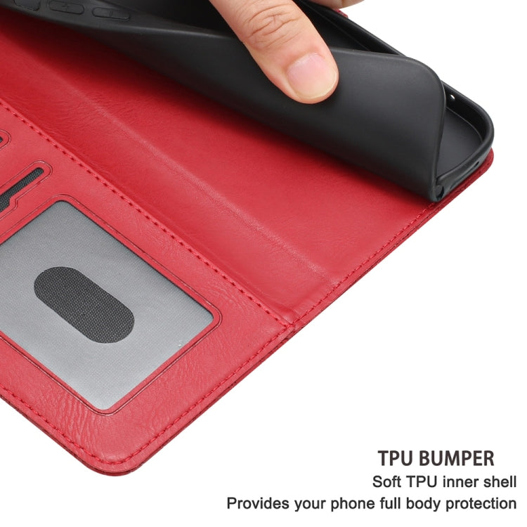 For Samsung Galaxy S25 5G Floral Embossed Pattern Leather Phone Case(Red)