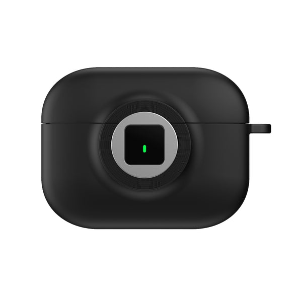 For AirPods 3 Camera Series PC + TPU Headset Shockproof Carbon Fibre Case(Black)