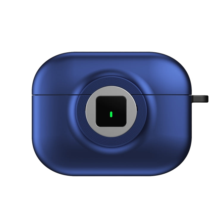 For AirPods 3 Camera Series PC + TPU Headset Shockproof Carbon Fibre Case(Blue)