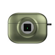 For AirPods 3 Camera Series PC + TPU Headset Shockproof Carbon Fibre Case(Green)