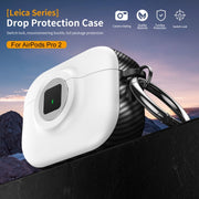 For AirPods Pro 2 Camera Series PC + TPU Headset Shockproof Carbon Fibre Case(Green)