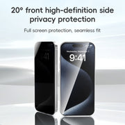 For iPhone 16 Pro Max ZGA 0.33mm 2.5D Anti-static Privacy Tempered Glass Film