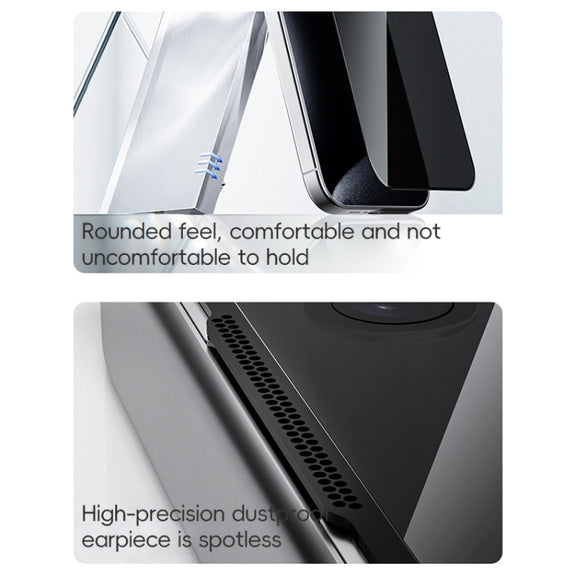 For iPhone 16 Pro Max ZGA 0.33mm 2.5D Anti-static Privacy Tempered Glass Film
