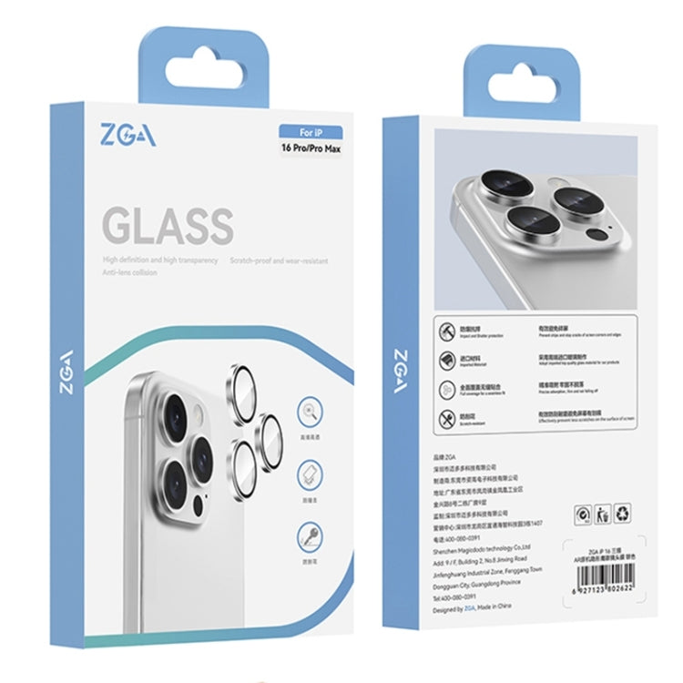 For iPhone 16 / 16 Plus ZGA AR Eagle Eye Phone Lens Film(Silver)