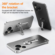 For Huawei Pura 70 Pro+ Baking Varnish 360 Rotate Holder No Frame PC Phone Case(Blue)