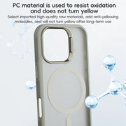 For iPhone 16 Plus ZGA Magsafe Frosted PC Hybrid TPU Phone Case(Pink)
