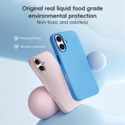 For iPhone 16 Pro ZGA Colorful Liquid Silicone Magsafe Phone Case(Black)